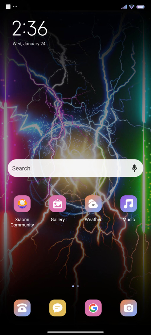 Colorful light screenshot