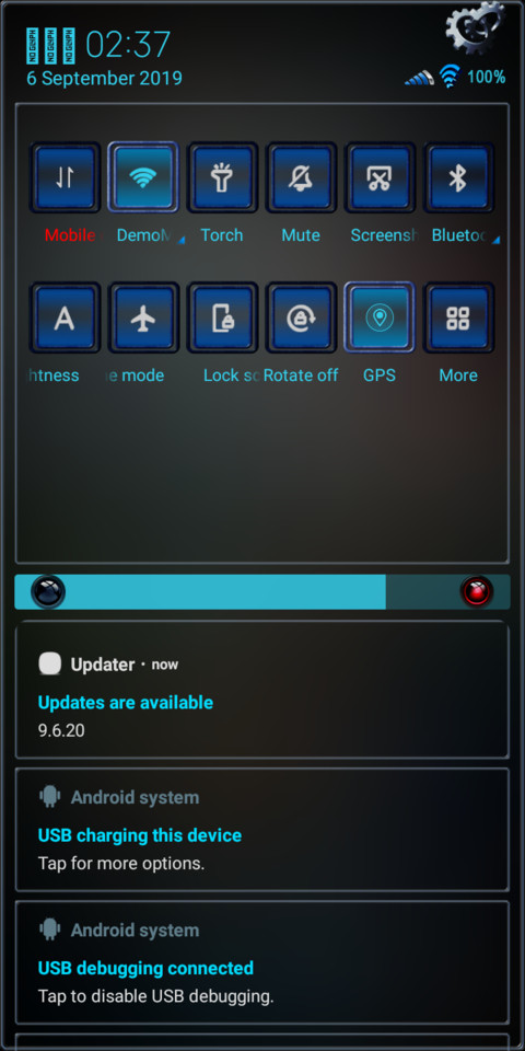 Dark turquoise screenshot