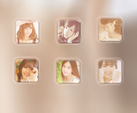  v8+萌星球 别样清新小性感姐妹花【iOS7解锁+百变锁屏+自由桌面+音乐界面】 screenshot