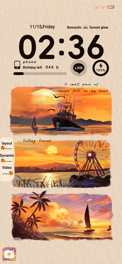 Oranges The sunset screenshot