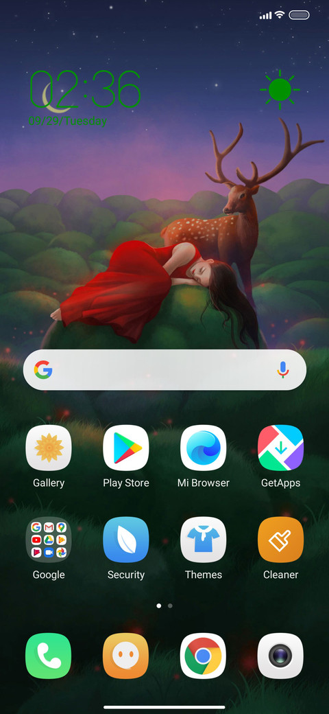 Sleeping screenshot