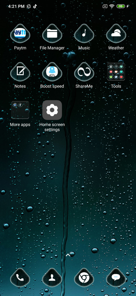 Rainy on screenshot