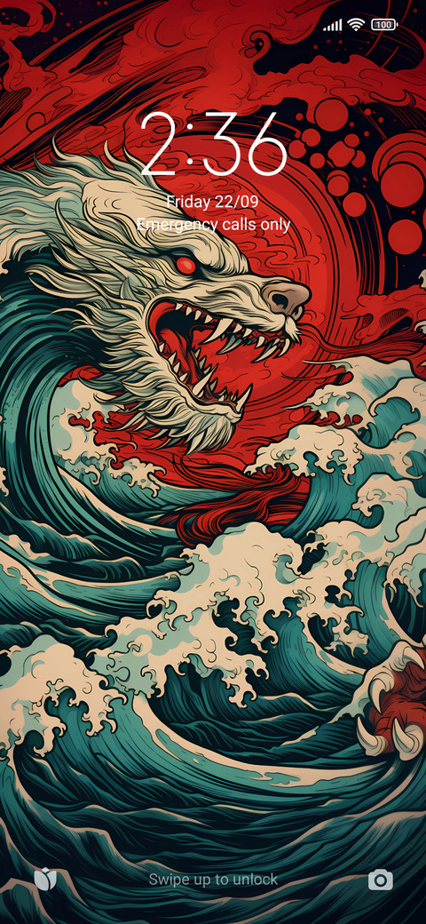 Ukiyo-e dragons screenshot
