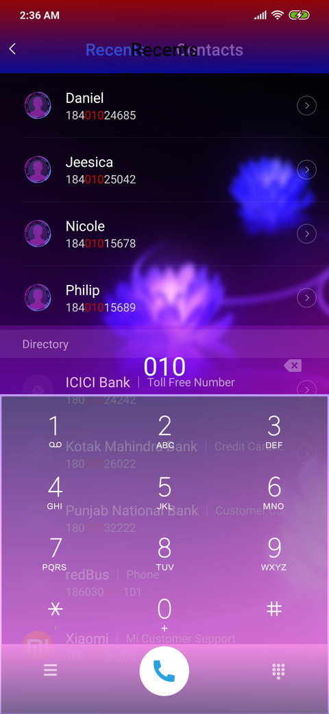 Purple Flowers V2 screenshot