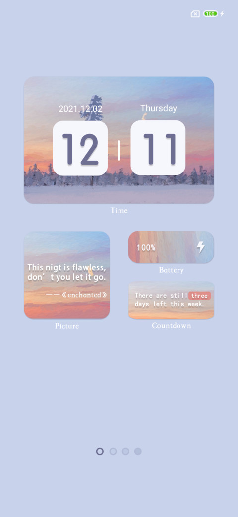 Sunset glow screenshot