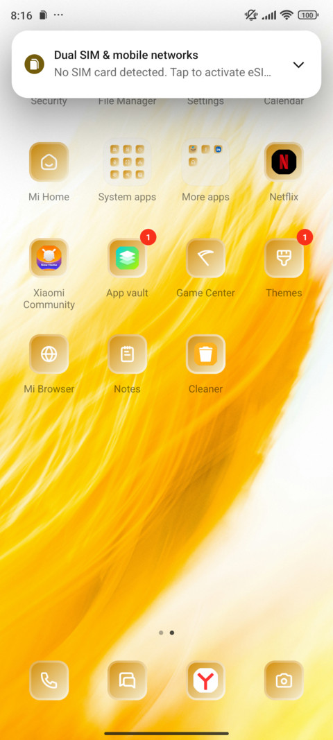 Yellow Fade screenshot
