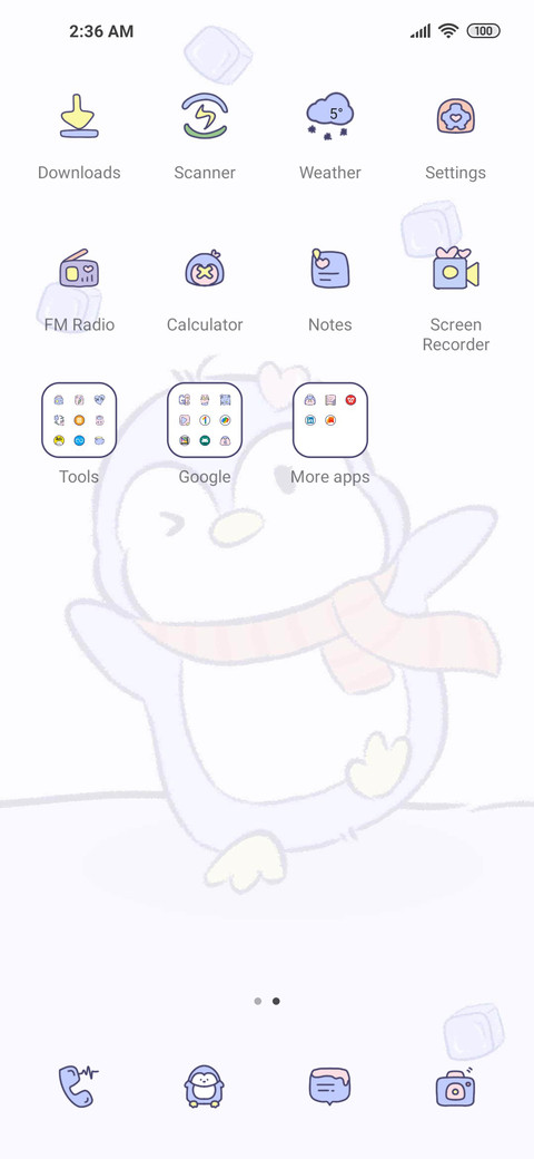 Cute penguin screenshot