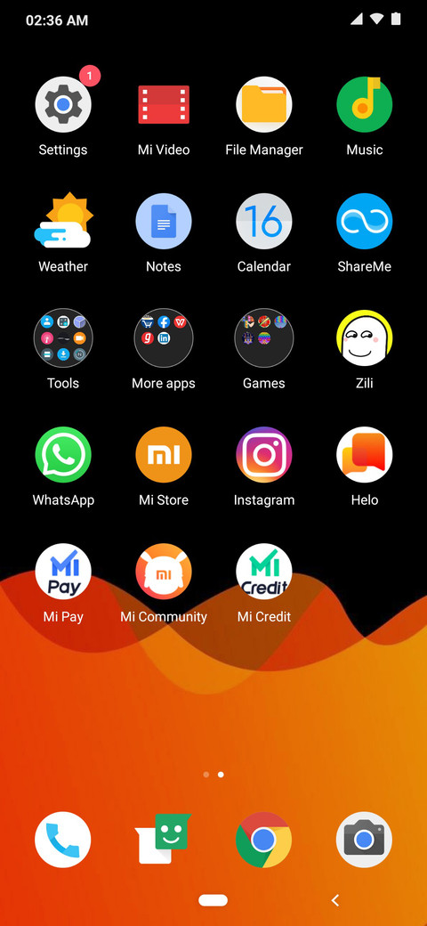 Google Pixel 4 screenshot