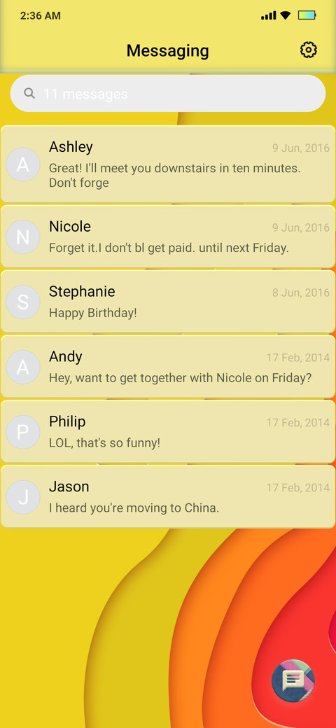 Hei Yellow V11 screenshot