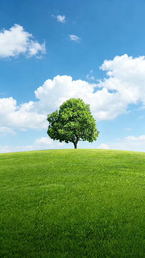 A single tree reveals mountains and rivers screenshot