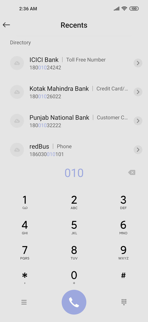 Simple white screenshot
