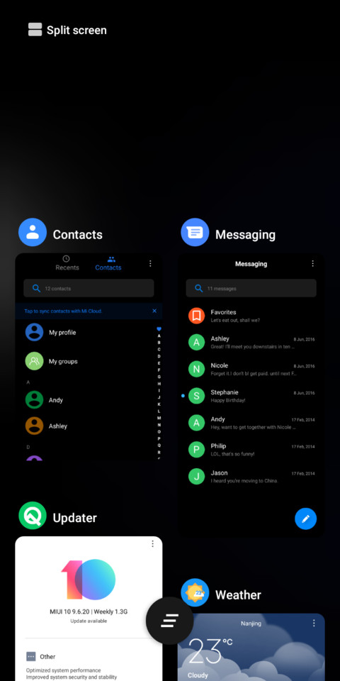 Pixel Q Dark v10 screenshot