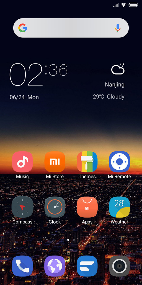 Skyline Dark screenshot