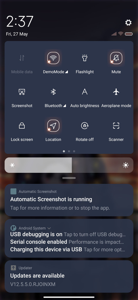 setting sun screenshot