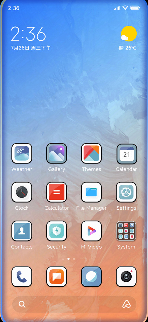 bluish screenshot