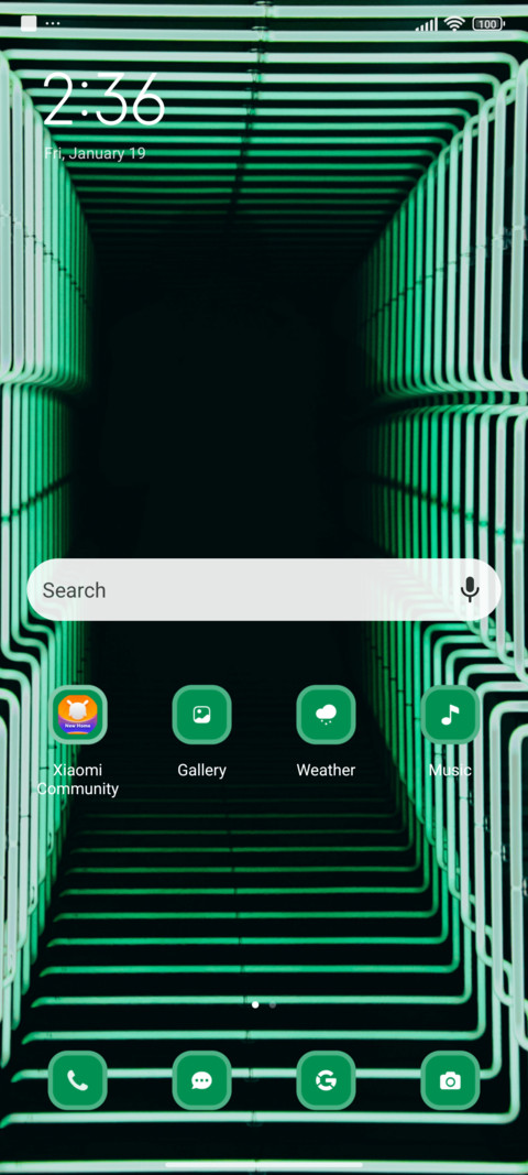 Green Tunnel screenshot