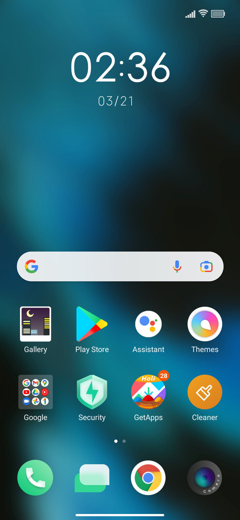 XOS screenshot