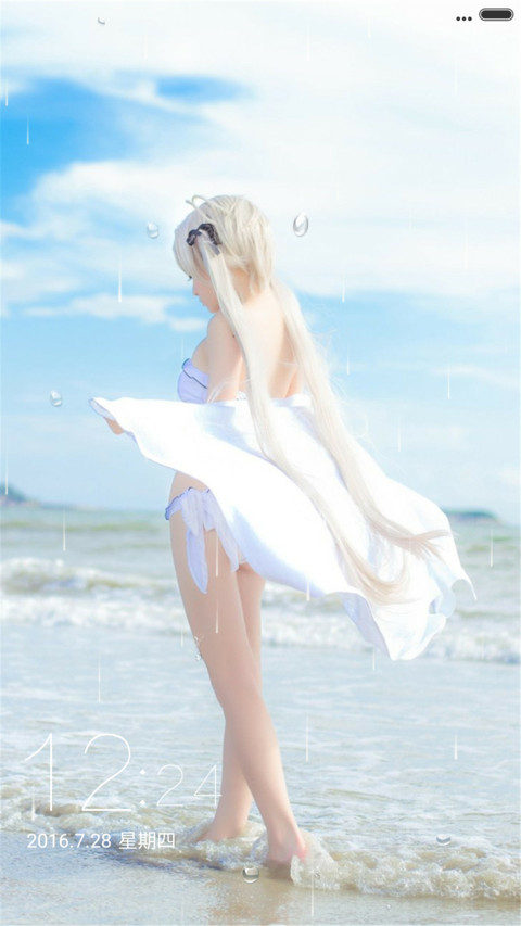 海边美女（全图标+3d动态） screenshot