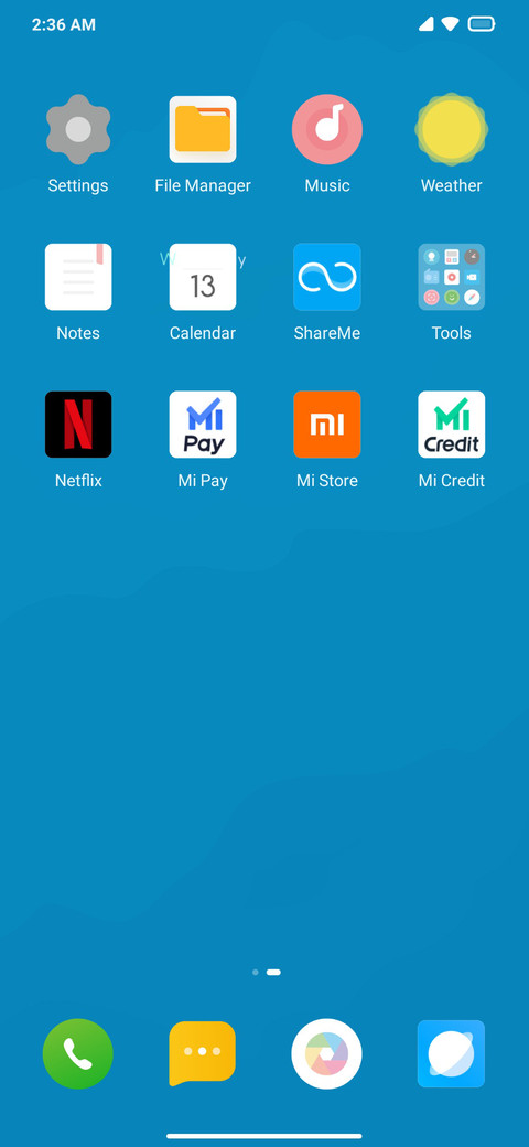First screenshot