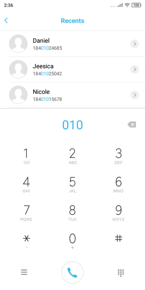 Simple theme screenshot