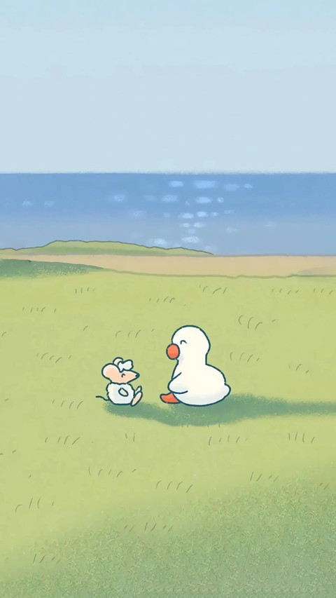 治愈小鸭子插画-锐景创意 screenshot