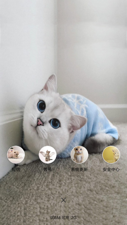 可爱猫咪（音乐锁屏+全图标） screenshot