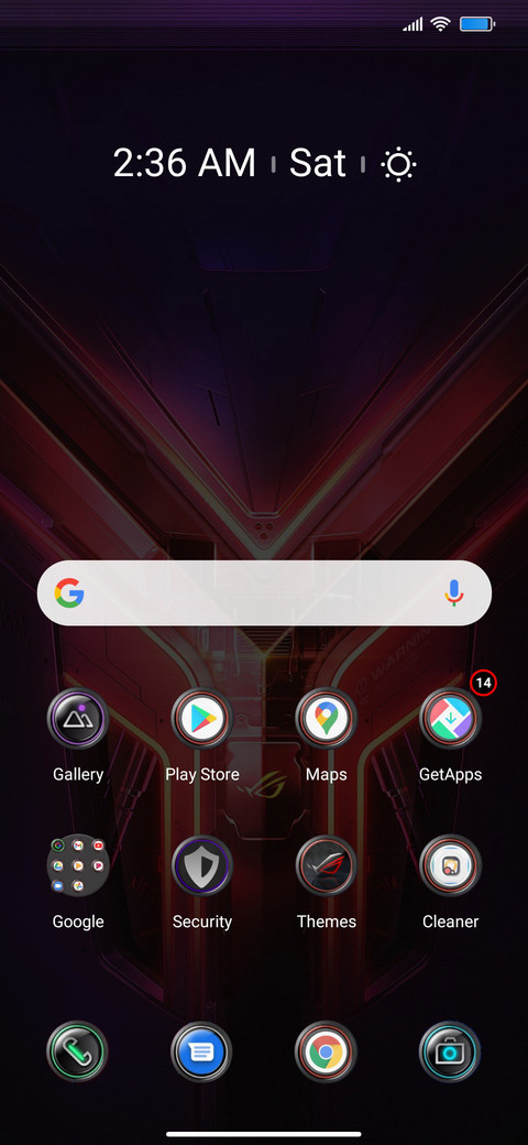Rog Phone Game Ui screenshot