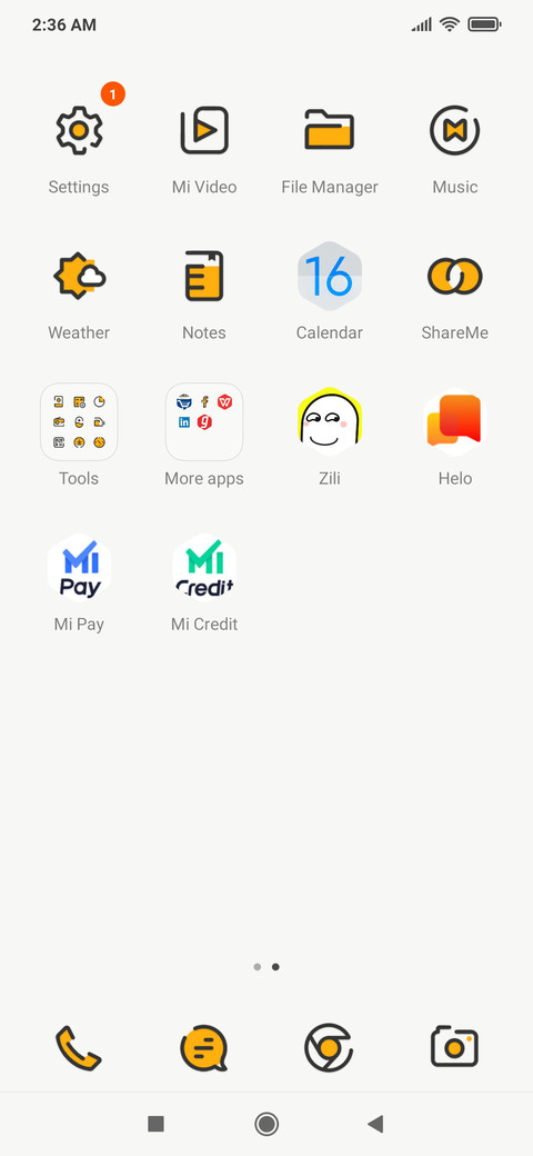Yellow screenshot