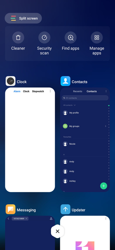 Simple Blue screenshot