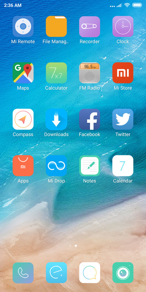 Blue sea screenshot