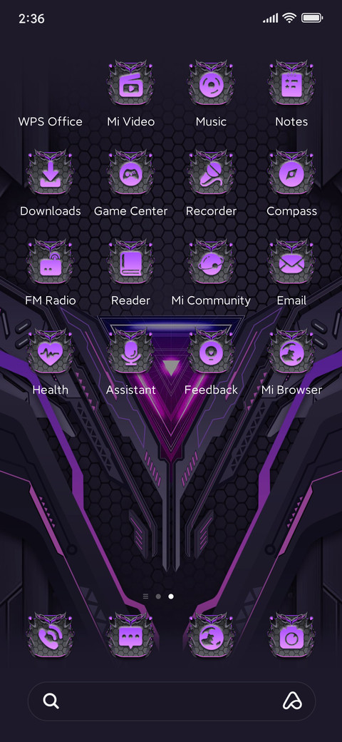 Mecha sound dial screenshot