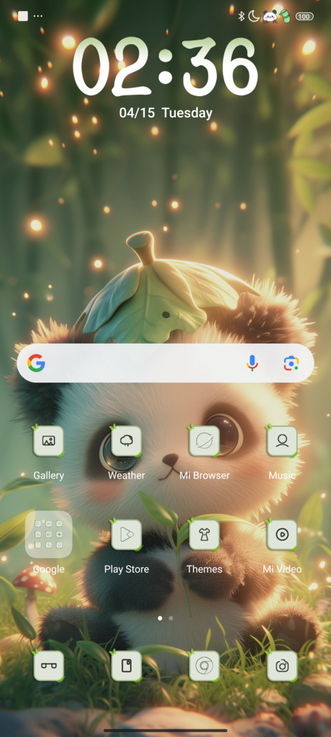 Baby panda screenshot