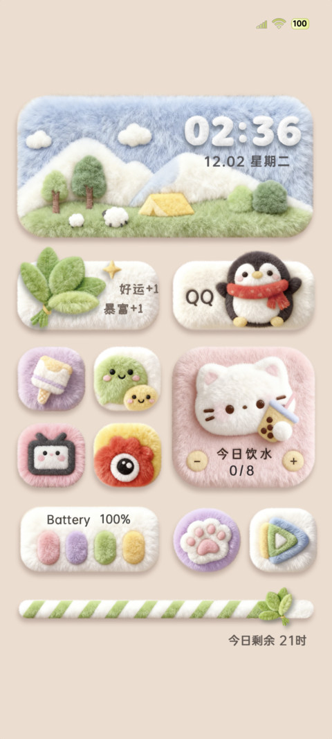 毛绒图标 晦气退散 screenshot