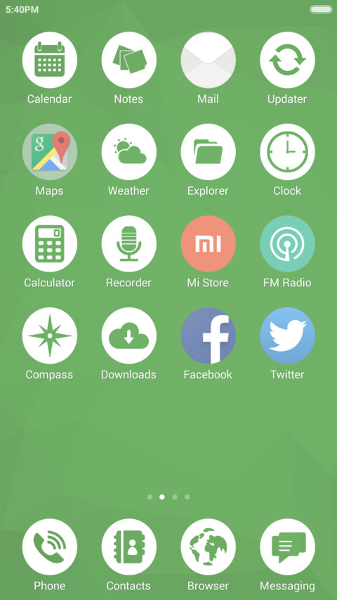  IN Flat Theme screenshot