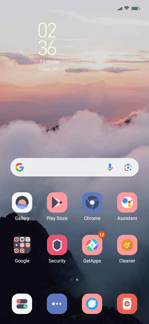 The clouds screenshot