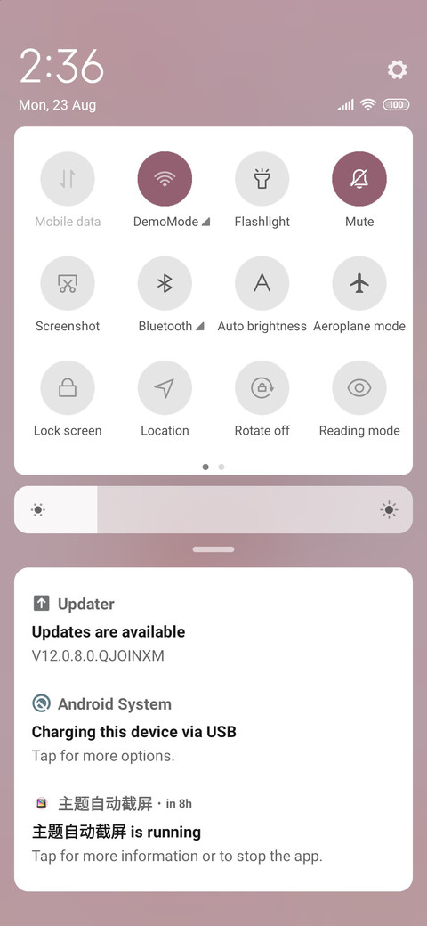 Customize screenshot