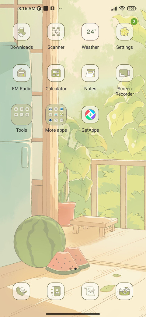 Summer weather screenshot