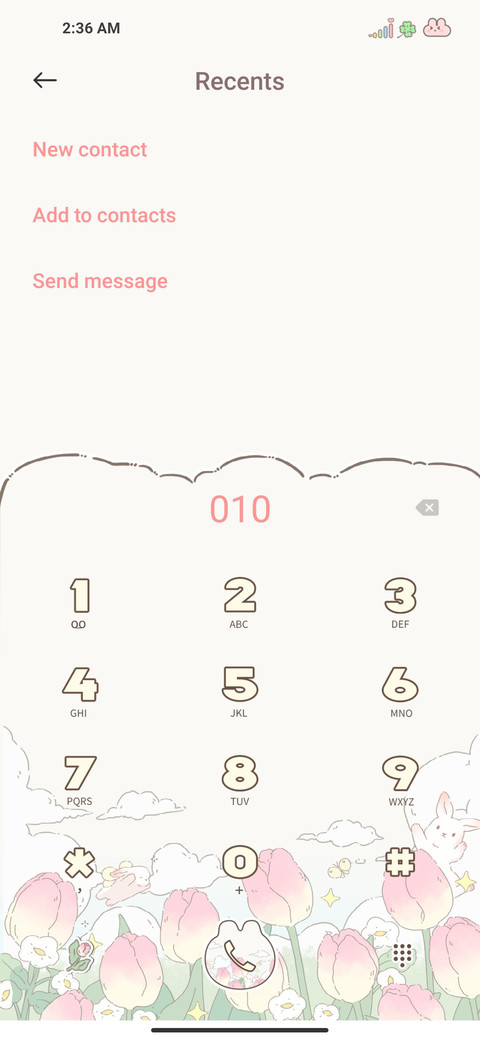 Tulips of rabbits screenshot