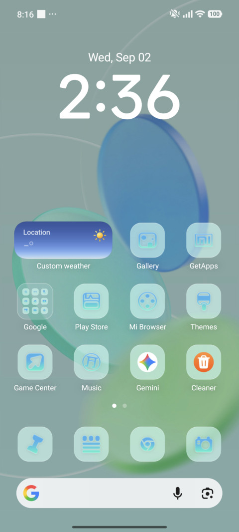 Floating mirror screenshot