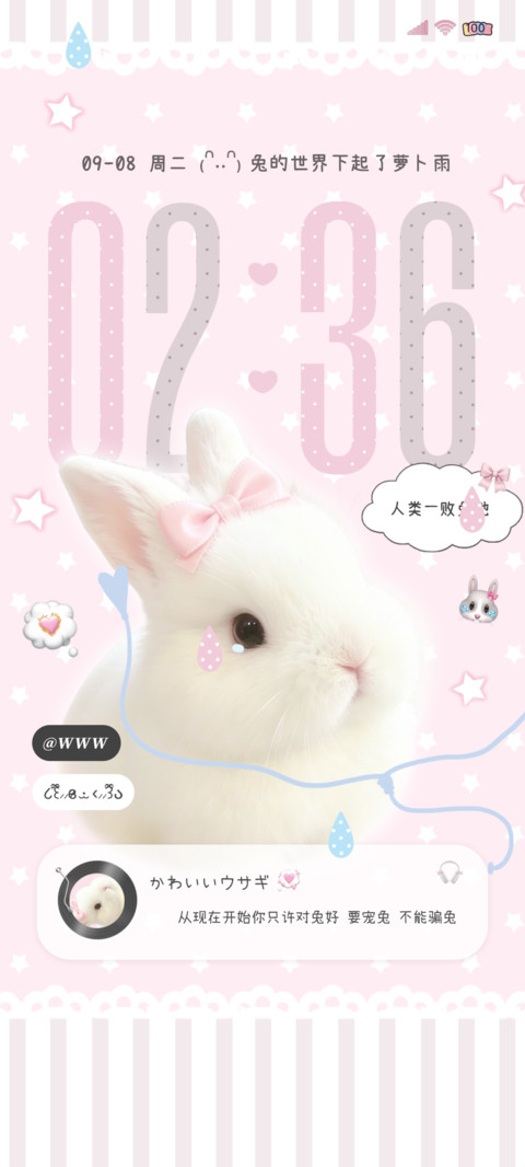 INS软萌委屈小兔 screenshot