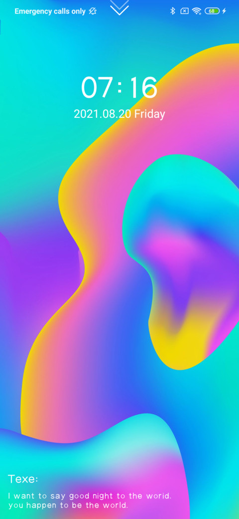 Colorful fluid screenshot