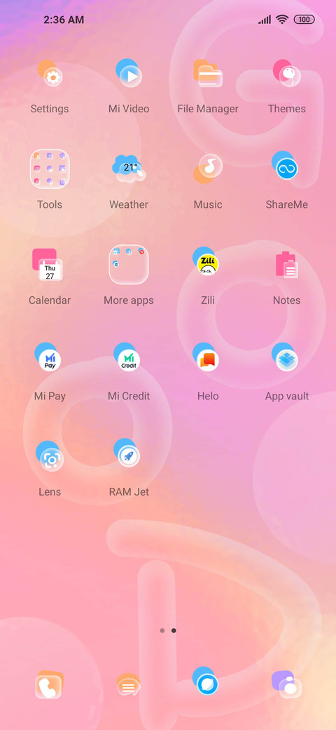 Letter bubble screenshot