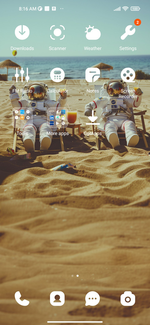 Beach astronaut screenshot