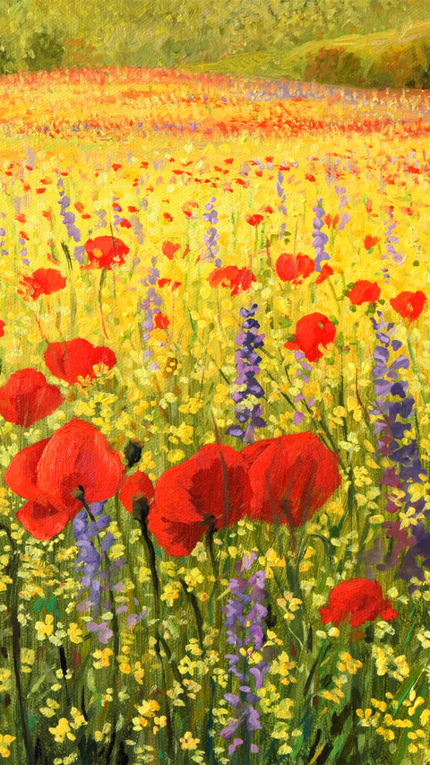 Landscape oil painting screenshot