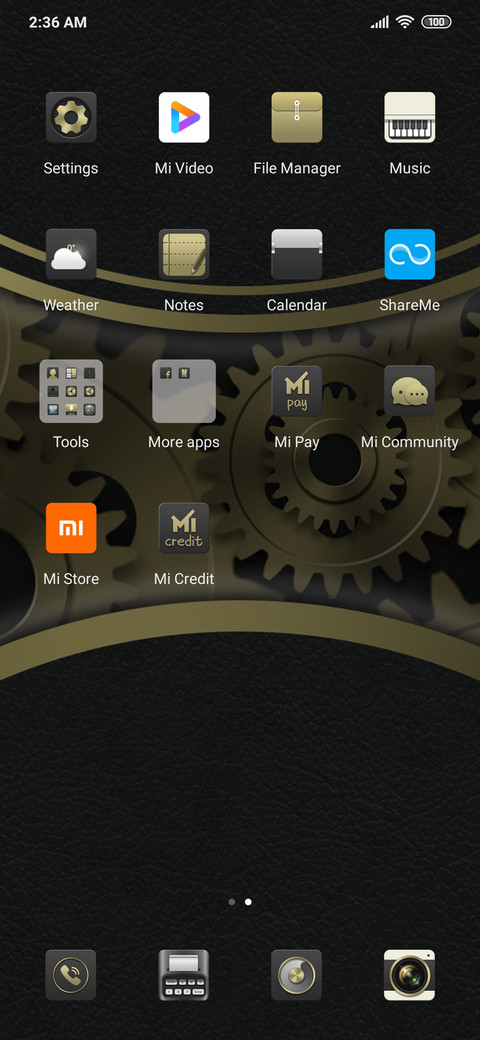 Gear clock screenshot