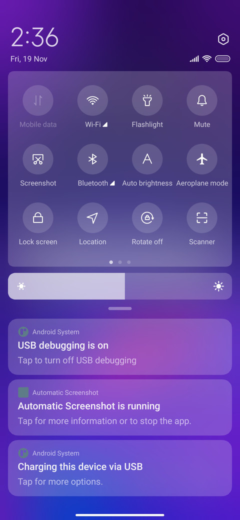 Gradient screenshot