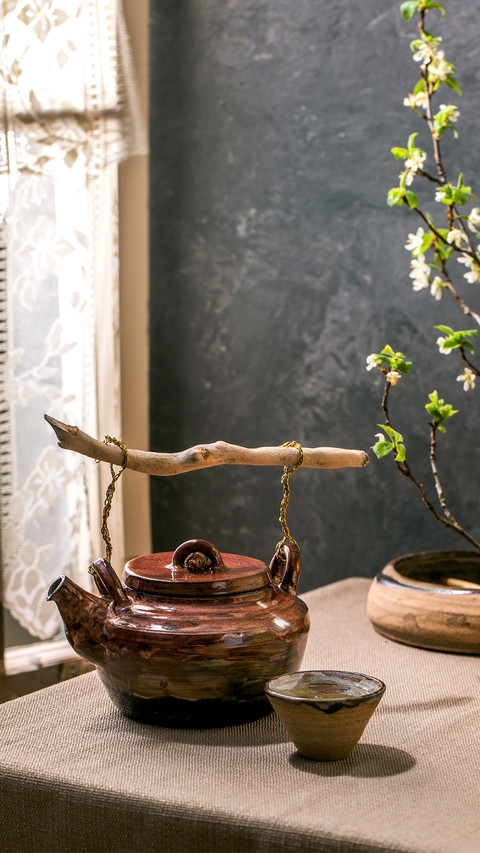 Craft japanese style handmade ceramic teapot kettle screenshot
