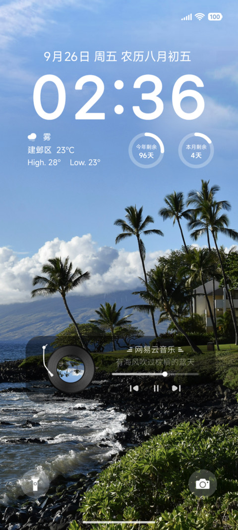 清新海风椰影 screenshot