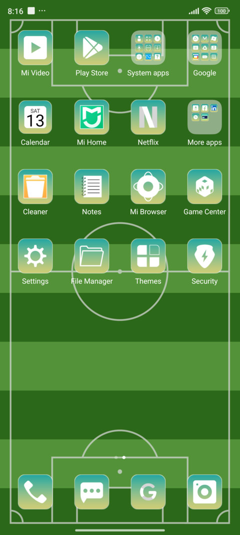 Football game screenshot