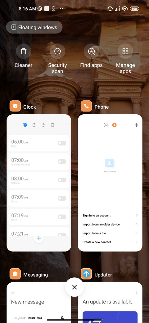 Architecture screenshot